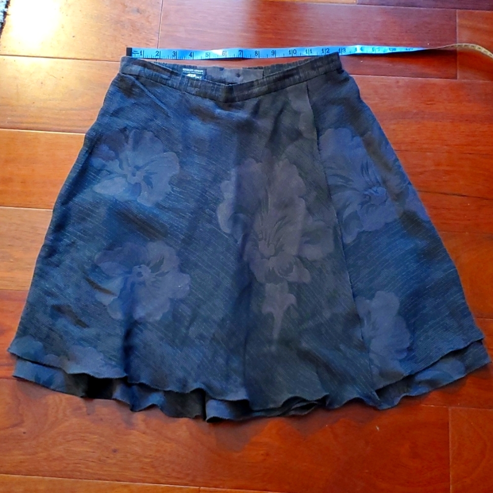 Armani Silk blend A-line skirt